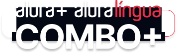 Ocombo+ é a junção do alura+ e o alura lingua 